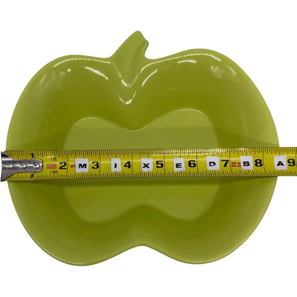 Nantucket Ceramic Apple Nesting Bowls Set of 3 Red Green Yellow Excellent